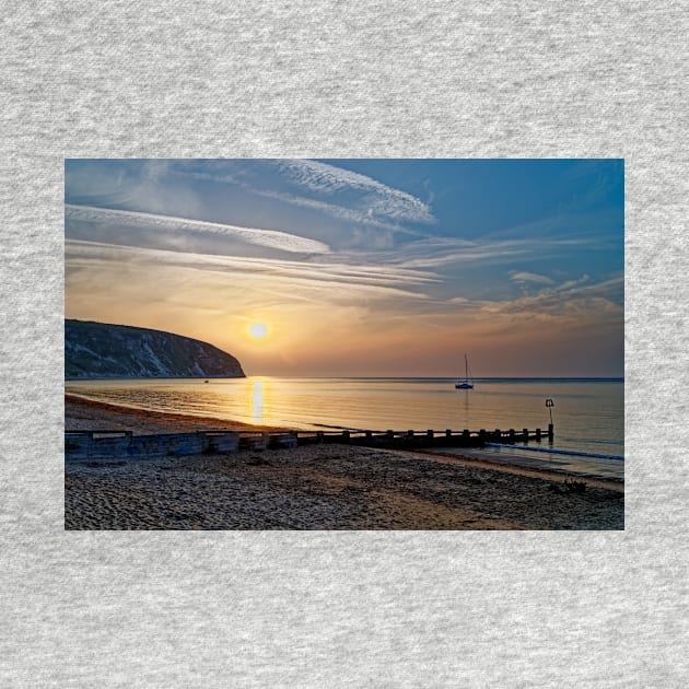 Swanage Bay Sunrise by galpinimages